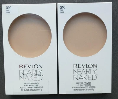 Pack of 2 Revlon Nearly Naked #010 Fair Pressed Face Powder New - Image 1 of 2