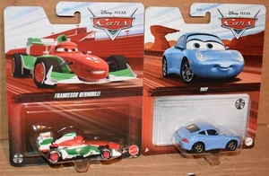 LOTE 2 COCHES DISNEY PIXAR SALLY & FRANCESCO BERNOULLI METAL NUEVO - Imagen 1 de 8