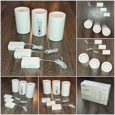 TP-Link Deco BE68 Wi-Fi 7 BE14000 Whole Home Tri-Band Router (3-pack) White - Image 1 of 4