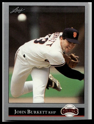 1992 Leaf #179 John Burkett - Image 1 of 2