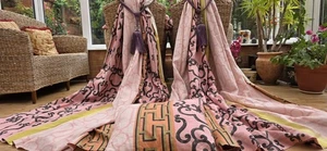 DESIGNERS GUILD PORDEN VERDUNKELUNG GEFÜTTERTE VORHÄNGE & KISSEN 87" FALLEN 77" BREITE - Bild 1 von 24