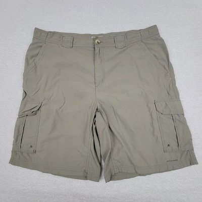 Columbia GRT Omni-Dry Hiking Shorts Mens Large L Measures 38 x 9.5 Khaki *READ - Image 1 of 4