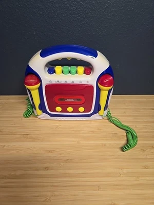 Sing-A-Along Cassette Recorder Dual Mics Player Tested Working - Image 1 of 4