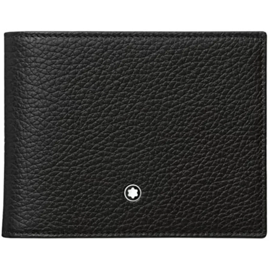 Nueva Cartera Montblanc Meisterstück 6cc Grano Suave Cuero Negro 114467 Foto 1 de 1