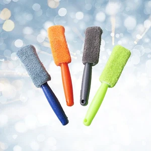 2 Pcs Car Wheel Brush Microfibre Car Cleaning Tool Motorcycle Wheel Tire Brush - Picture 1 of 11