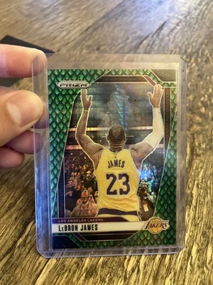 2024-25 Panini Prizm LeBron James #130 Jade Dragon Scale Prizm /48 - Image 1 of 3