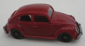 Vintage Wiking Germany VW Volkswagen Beetle Red HO Scale - Picture 1 of 3