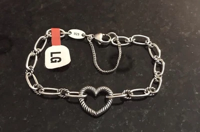 Pulsera James Avery grande de plata de ley con dije de corazón cambiable Foto 1 de 3