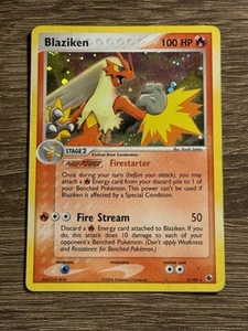 Pokemon TCG Blaziken 3/109 Ruby and Sapphire Holo - Picture 1 of 2