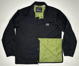 Levi's Commuter Pattern Lined Coaches Jacket Black | L - Picture 1 of 11