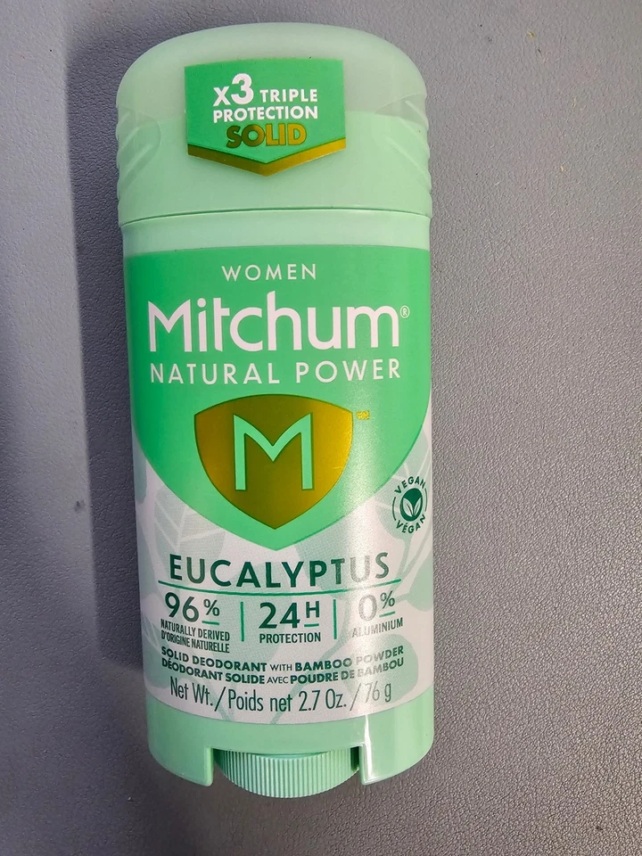 6 PACK Mitchum Women Natural Power Invisible Solid Deodorant, Eucalyptus 2.7 oz - Image 1 of 1