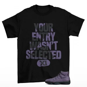 Raffle Sneaker Shirt Black to Match Jordan 11 Retro Mojave IO8961-553 - Picture 1 of 2
