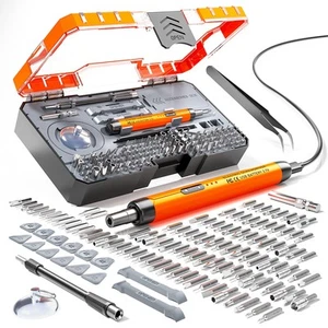Electric Screwdriver, Precision Screwdriver Set, 120-in-1 Magnetic Bits, Magn... - Bild 1 von 7