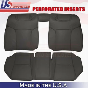 2008 For Lexus GS300 GS350 2nd Row Top & Bottom Perforated Leather Covers Black - Picture 1 of 9