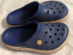 Crocs Kids's Crocband Clog - Navy/Red Junior size 3 - Picture 1 of 11