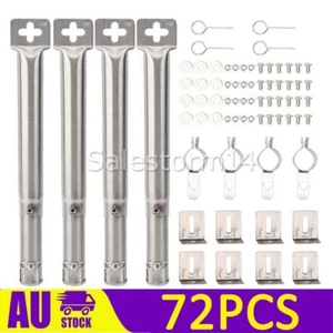 72PC Universal Stainless Steel Pipe Tube Burners BBQ Gas Grill Parts Replacement - Picture 1 of 9