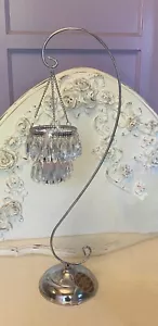 Joyas de cristal acrílico transparente luz de té candelabro soporte decoración nuevo en caja - Imagen 1 de 7