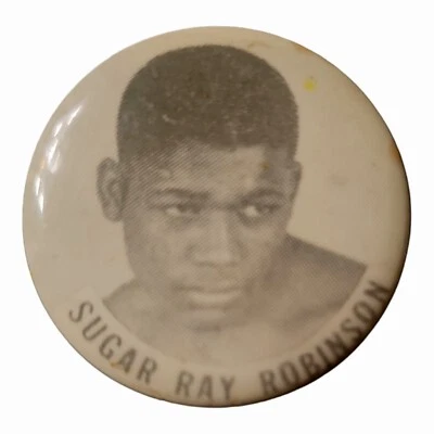 Sugar Ray Robinson 1940 年世界拳击冠军别针运动 — 第 1/4 张图片