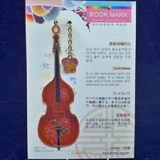 Korean Taditional Pattern Contrabass Shape  Vintage Metal Bookmark Chic Gift