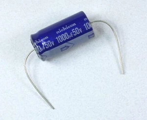 5/10/50pcs Nichicon VX Axial Aluminum Electrolytic Capacitors; 1000uF 50V 20% - Picture 1 of 2