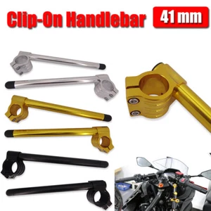 Clip Ons Clip-On Handlebars 7/8" For Suzuki Bandit 600 GSF600S Bandit GSF-400 - Picture 1 of 15