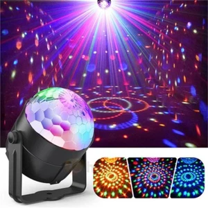 LED Magic Ball Light UV Rotating Club DJ Disco Party Stage Lights+Remote Control - Picture 1 of 12