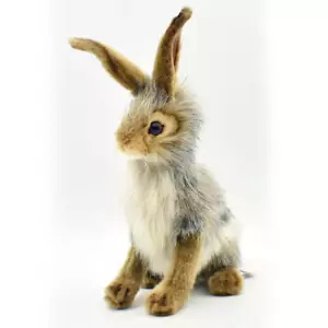 23cm Hansa Black Tailed Rabbit Realistic Cute Soft Stuffed Animal Plush Toy - Imagen 1 de 3