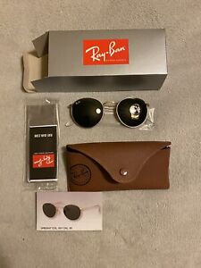 Ray-Ban RB 3447 Round Metal col.001 cal.50 NEW SUNGLASSES with box