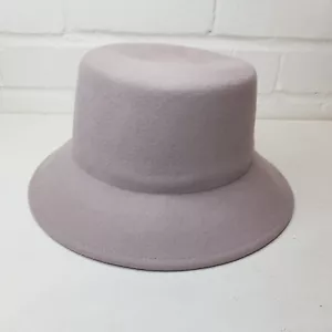 By Anthropologie Felt Hat Lilac Purple Round Brim 100% Wool Circle BNWT - Picture 1 of 8