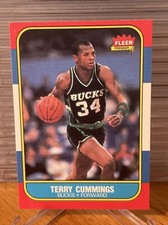 Terry Cummings Milwaukee Bucks 1986 Fleer Basketball Card #20