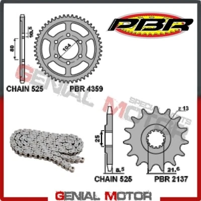 EK2636G Chain and Sprockets Kit 15 / 44 / 525 PBR KAWASAKI Z900RS 2018 > 2019 - Image 1 of 2