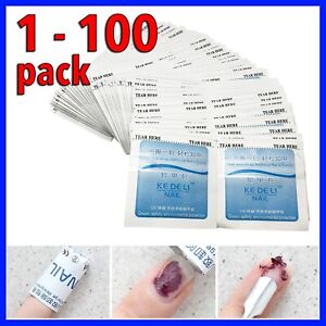 Disposable Nail Polish Remover UV Soak Off Acetone Art Removal Gel Wraps Cleaner