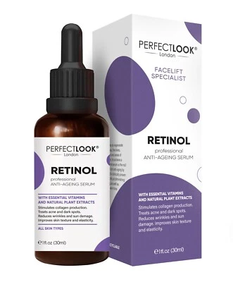 Pure Retinol Serum 0.25% with Hyaluronic Acid, Vitamin E & Natural Ingredients - Image 1 of 4