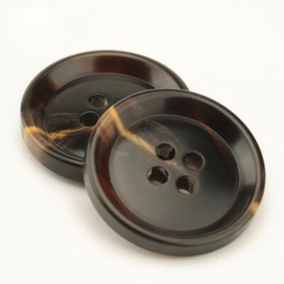 10Pcs Resin Sewing Buttons Suit Coat Round 4 Holes Button Clothing DIY Craft - Image 1 of 4