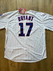 Majestic Cool Base Kris Bryant Chicago Cubs Men's Home White Jersey Size 56 NWT - Picture 1 of 18