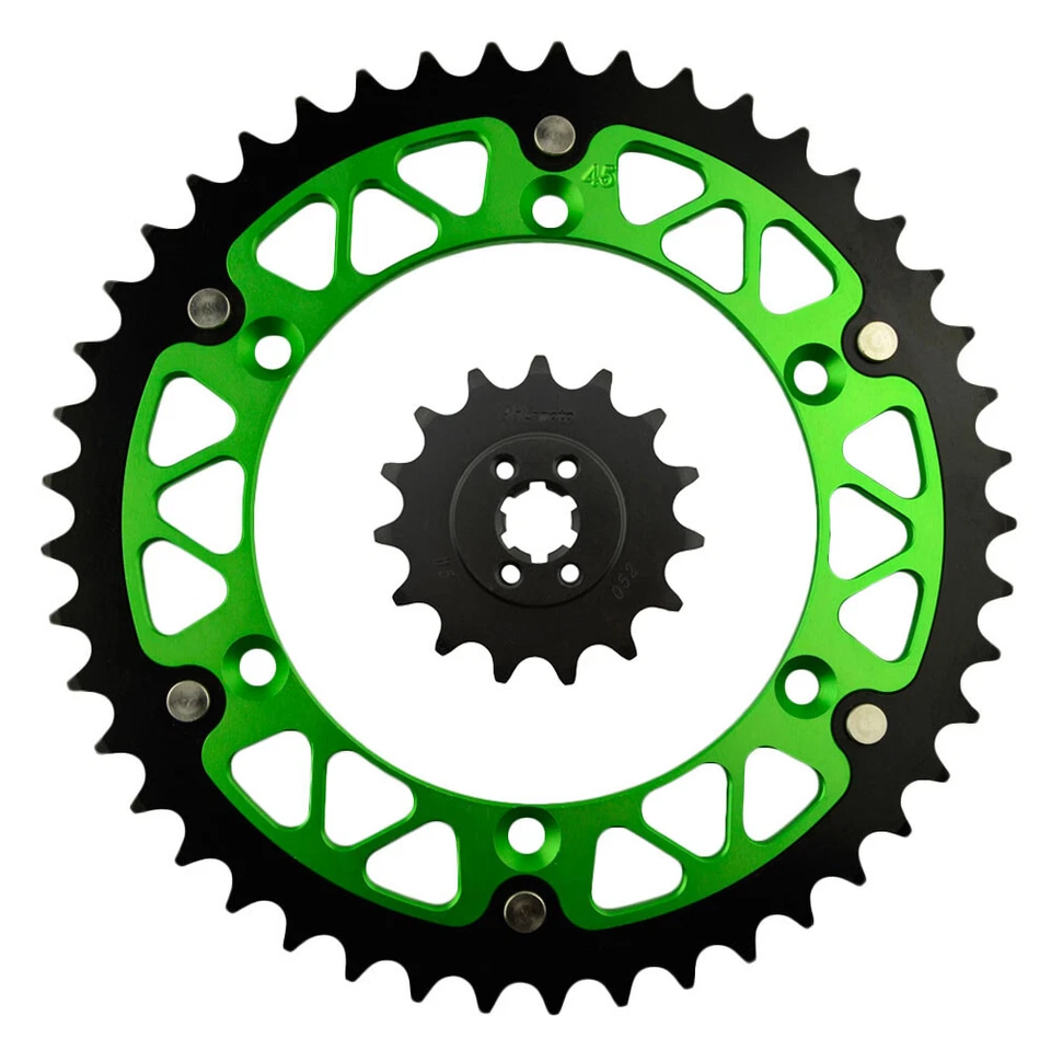 Piñones delanteros y traseros 15T para Kawasaki KX125 1985-1993 KDX200 1983 Foto 1 de 1