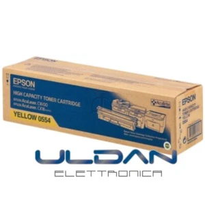CARTUCCIA EPSON 0554 C13S050554 PER ACULASER C1600 / CX16 SERIE GIALLO - Foto 1 di 1