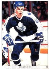 1991 Toronto Maple Leafs Panini Team Stickers #16 John McIntyre