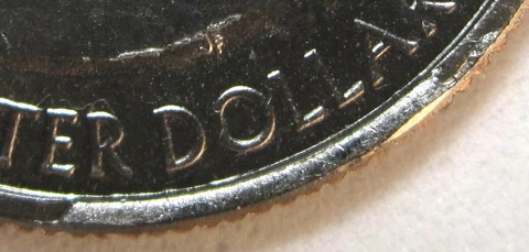 2018 "LARGE RIM CUD" CUMBERLAND ISLAND QUARTER "CU-25c-2018P-01-(CI) Rim Cover