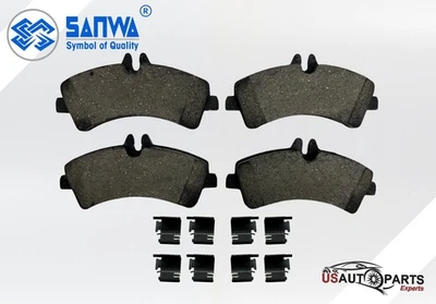 REAR BRAKE PAD CERAMIC W/ HARDWARE KIT FOR MERCEDES-BENZ SPRINTER 3500 2007-2017 - Image 1 of 4