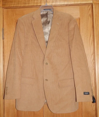 Dockers Corduroy Jacket Mens 42R Regular Brown Tan Sport Coat Blazer 100% Cotton - Image 1 of 3