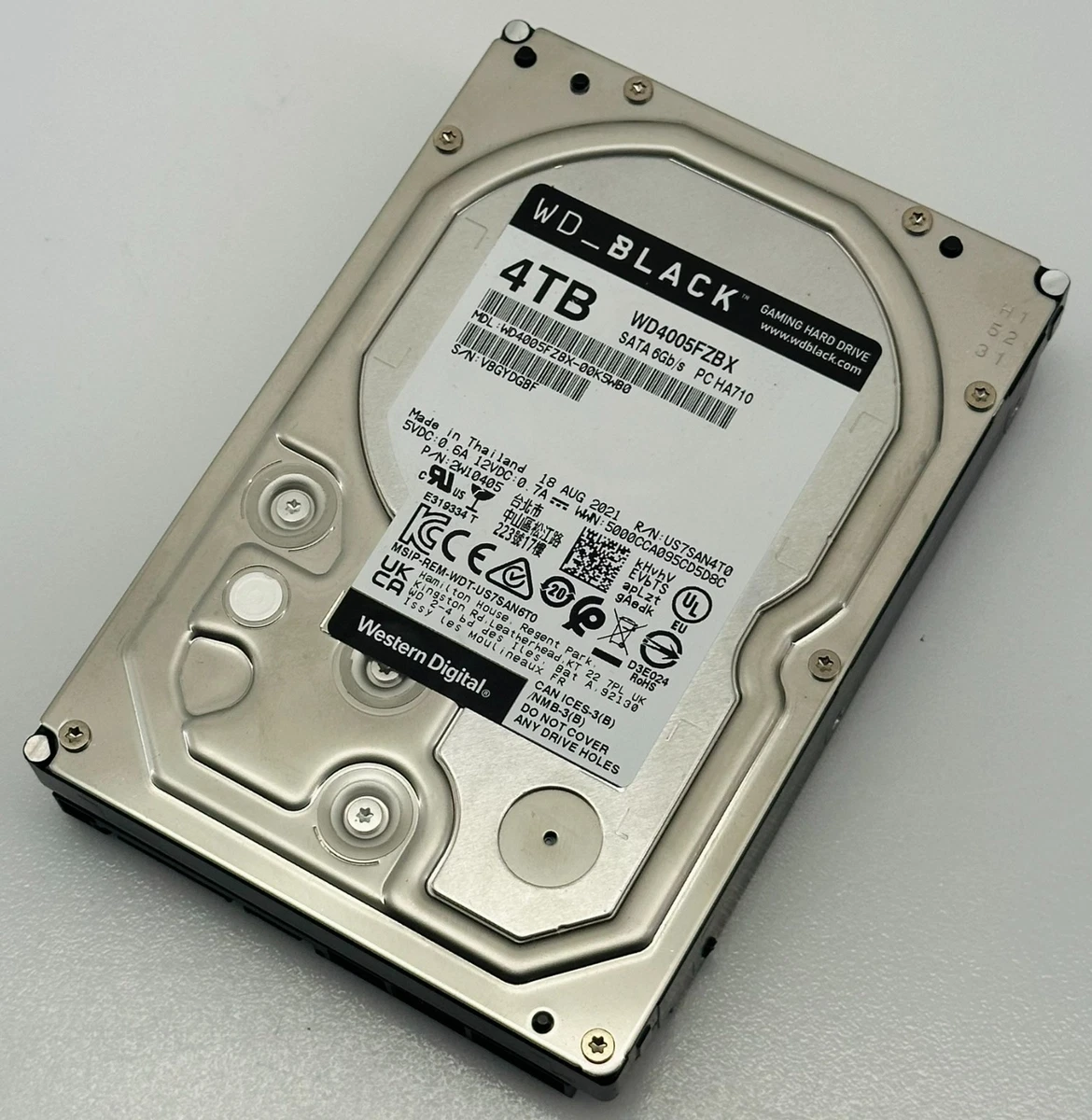 Western Digital SATA III 4TB Storage Capacity Hard Drives (HDD