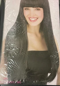 Peluca larga de pelo negro con flequillo para mujer 'I Got You, Babe'! ¡Nuevo! - Imagen 1 de 2