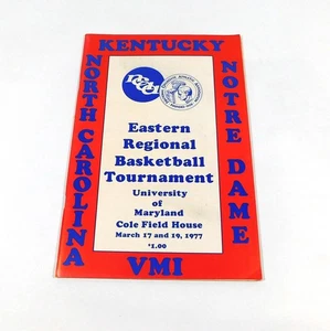1976-77 Eastern Regional NCAA Basketball Tournament College Basketball Program - Picture 1 of 2