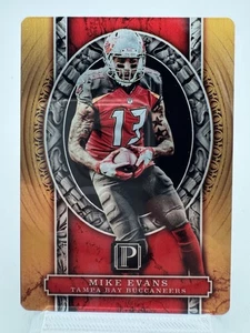 2017 Pantheon Mike Evans SSP /10 Gold Rare Metal Card Tampa Bay Buccaneers Bucs - Picture 1 of 2