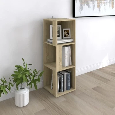 Corner Cabinet Sonoma Oak Engineered Wood 33x33x100 cm Compact Shelf Storage Now - Image 1 of 4