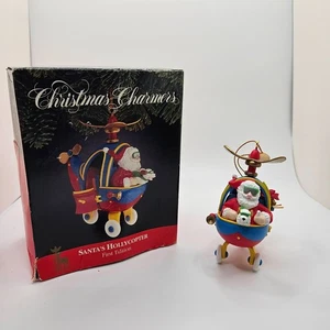 VTG1991 Christmas Charmers Santa’s Hollycopter Ornament First Edition  w/ Box - Picture 1 of 7