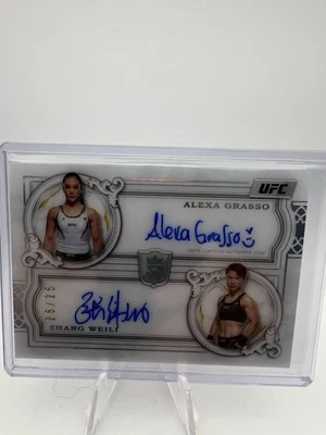 2024 Topps Royalty UFC Zhang Weili & Alexa Grasso DUAL AUTO On-Card /25 - Image 1 of 2