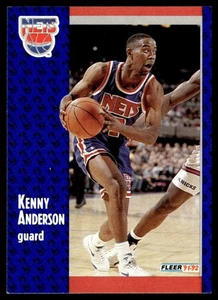 1991-92 Fleer Kenny Anderson Rookie New Jersey Nets #322 - Picture 1 of 2