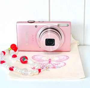 Canon IXY 90F Pink PowerShot ELPH 115 IS IXUS 132 16.0MP Digital Camera w/ Strap - Picture 1 of 24